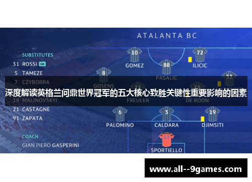 深度解读英格兰问鼎世界冠军的五大核心致胜关键性重要影响的因素 深度解读英格兰问鼎世界冠军的五大核心致胜关键性重要影响的因素