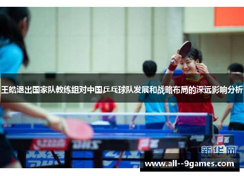 王皓退出国家队教练组对中国乒乓球队发展和战略布局的深远影响分析